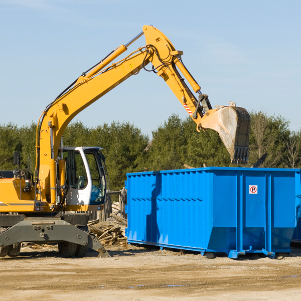 can i choose the location where the residential dumpster will be placed in Flowery Branch Georgia